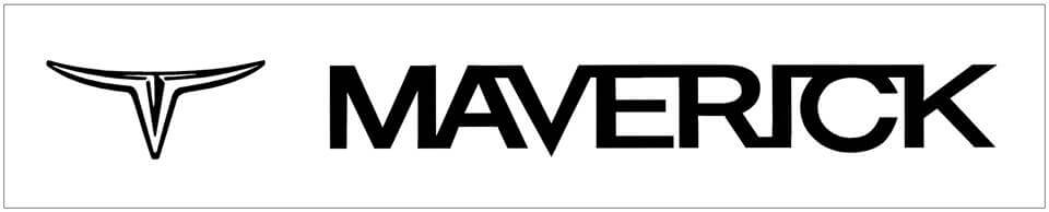 Ford Maverick Windshield Decal with Logos - 3.7" x 36" - M583-SL-1-M583-SL-2-M583-SL-3-M583-SL-4-M583-SL-5- DRIVEN - 1