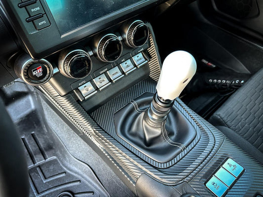 Middle Trim 3D Carbon Overlay (2 Pieces) - 2022+ BRZ / GR86 - 22BRZSHIFT3-3DBL-22BRZSHIFT3-3DBR- DRIVEN - 2