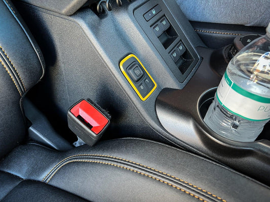 Mirror Adjustment Switch Outline Overlay - 2021+ Bronco - 21BRONCOOLMR-BO-21BRONCOOLMR-BG-21BRONCOOLMR-OR-21BRONCOOLMR-RD-21BRONCOOLMR-BL- DRIVEN - 2