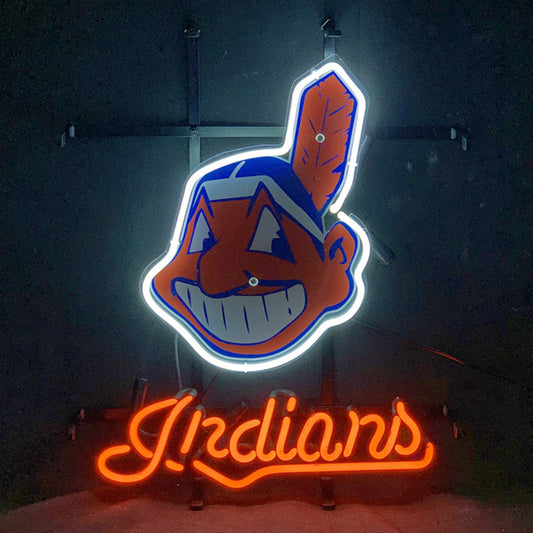 Cleveland Indians Sport Logo Neon Signs - ME667- DRIVEN - 2