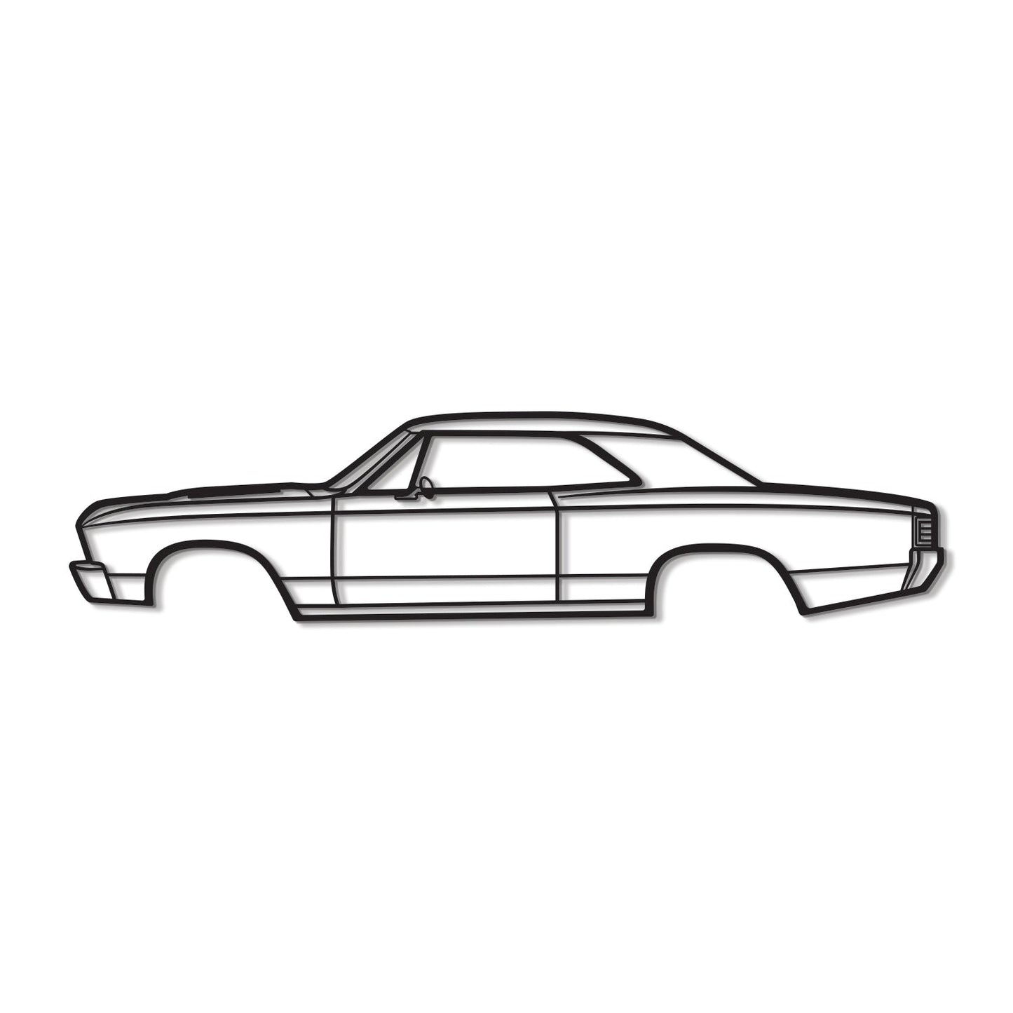 1967 Chevelle Metal Car Wall Art - MT0094 - MT0094B49L-MT0094B69L-MT0094B80L-MT0094B99L-MT0094B120L- DRIVEN - 8