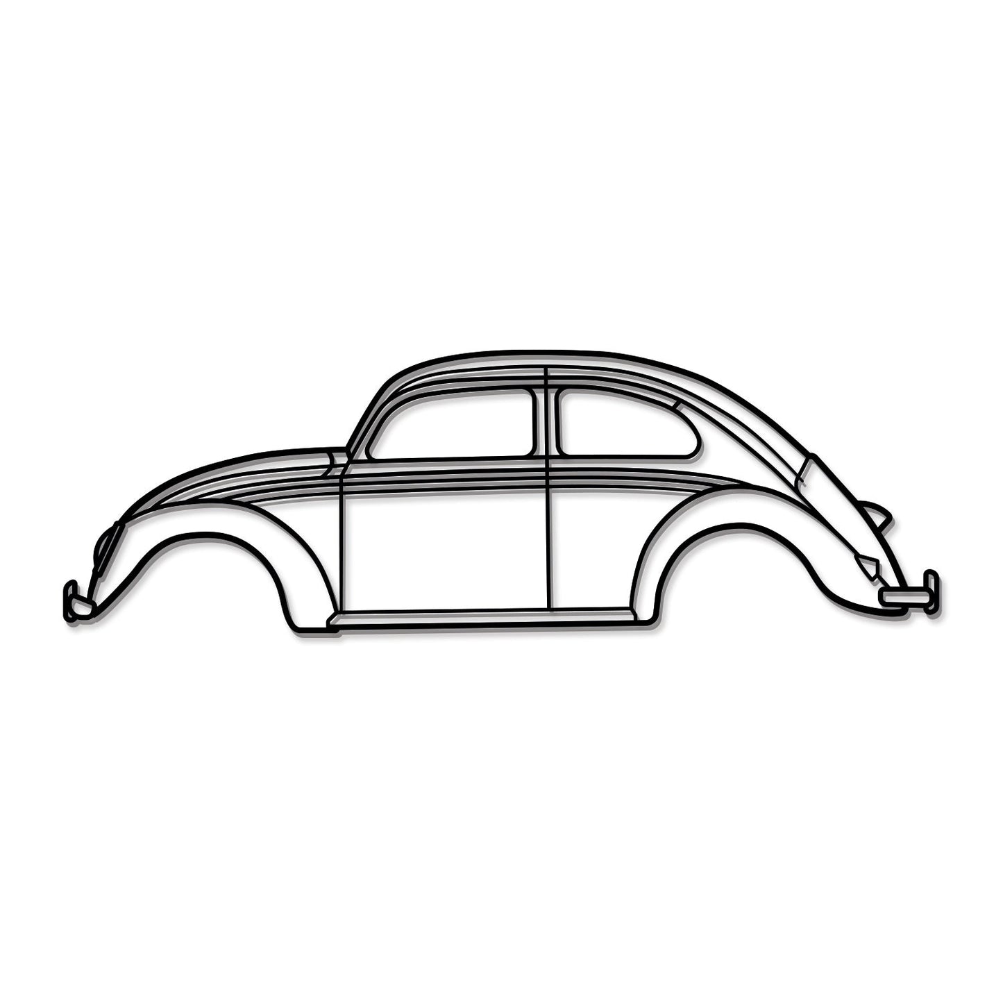 1963 Beetle Metal Car Wall Art - MT0067 - MT0067B49L-MT0067B69L-MT0067B80L-MT0067B99L-MT0067B120L- DRIVEN - 8
