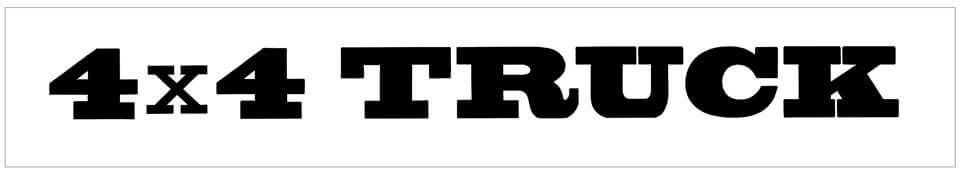 4x4 Truck Windshield Decal - 3" x 36" - N320-SL-1-N320-SL-2- DRIVEN - 1