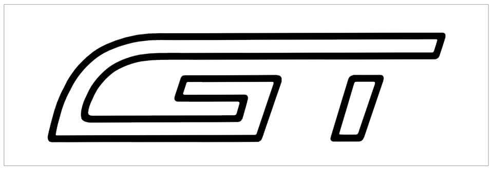 1996 Ford Probe GT Door Decal - N595-BK-1-N595-BK-2- DRIVEN - 1