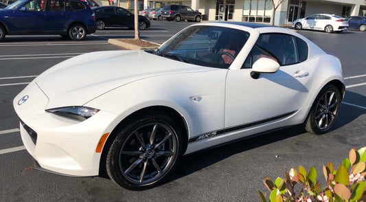 Mazda Miata MX-5 ND Door Triple Stripe Decal Graphic - sku-50952432156804-sku-50952432189572-sku-50952432222340-sku-50952432255108-sku-50952432287876- DRIVEN - 2