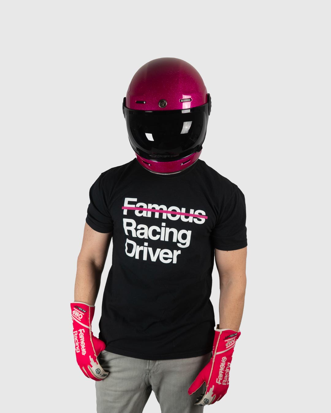 Not Famous Racing Driver T-Shirt - nfr-tee-black-s- DRIVEN - 2