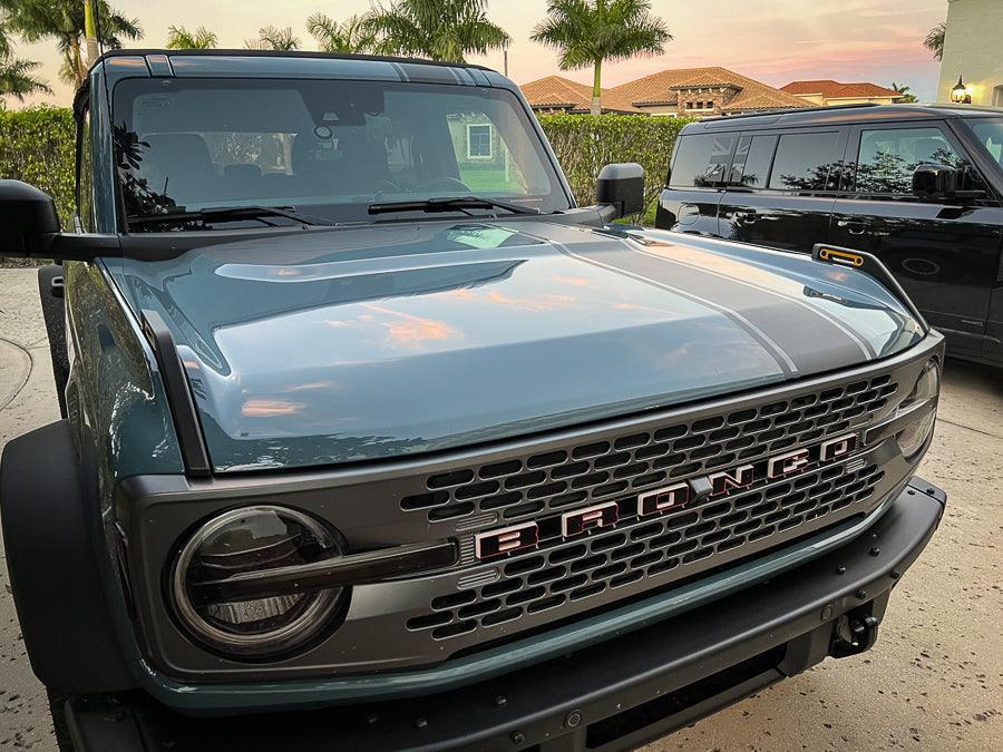 Offset Racing Hood Stripes V1 - 2021+ Bronco - 21BRONCOSTROFF-MB-21BRONCOSTROFF-MBX2-21BRONCOSTROFF-GB-21BRONCOSTROFF-GBX2-21BRONCOSTROFF-BO- DRIVEN - 11