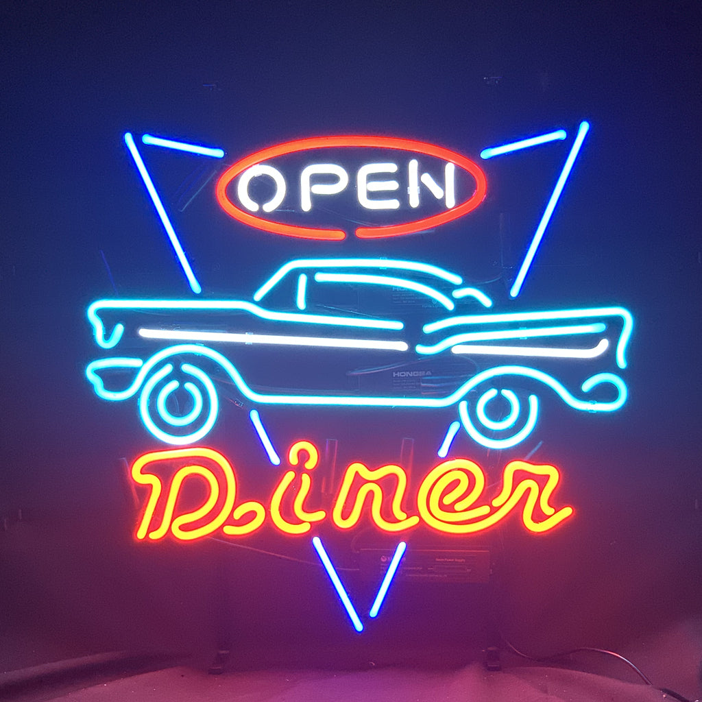 Open Diner Car Motel Neon Signs Light - ME546- DRIVEN - 3