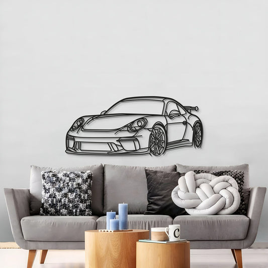 911 GT3 Model 991 Perspective Metal Car Wall Art - MT0852 - MT0852B49L-MT0852B69L-MT0852B99L-MT0852B115L-MT0852B140L- DRIVEN - 2