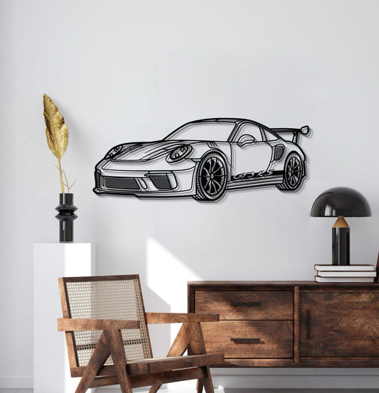 911 GT3 RS 992 Perspective Metal Car Wall Art - MT0460 - MT0460B69L-MT0460B80L-MT0460B99L-MT0460B115L-MT0460B140L- DRIVEN - 2
