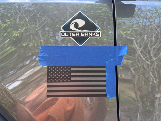 Printed Series American Flag Fender Stickers - 2021+ Bronco / Bronco Sport / Jeep / Universal - PT55AMERICA-GBC-PT55AMERICA-BOGB-PT55AMERICA-BORGB-PT55AMERICA-GB-PT55AMERICA-MBC- DRIVEN - 2