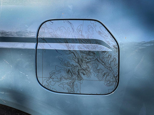 Printed Series Fuel Door Overlay - 2021+ Bronco - 21BRONCOPRFUEL-GEN-21BRONCOPRFUEL-BT-21BRONCOPRFUEL-MT-21BRONCOPRFUEL-BBT-21BRONCOPRFUEL-PRM- DRIVEN - 2