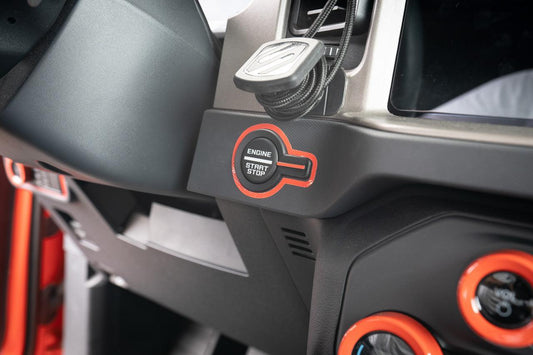 Push to Start Outline Overlay (Printed Series Vinyl) - 2021+ Bronco - 21BRONCOPTSPT-SFG-21BRONCOPTSPT-BO-21BRONCOPTSPT-GHBM-21BRONCOPTSPT-AB-21BRONCOPTSPT-A51- DRIVEN - 2
