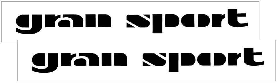 1973-74 Buick Gran Sport Quarter Panel Decal Set - QH-GB-7374-290-MBK-1-QH-GB-7374-290-MBK-2- DRIVEN - 1