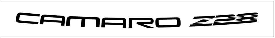 1993-02 Camaro Z28 Windshield Decal 2.5" x 40" - QH-GCCM-9302-319-SL-1-QH-GCCM-9302-319-SL-2- DRIVEN - 1