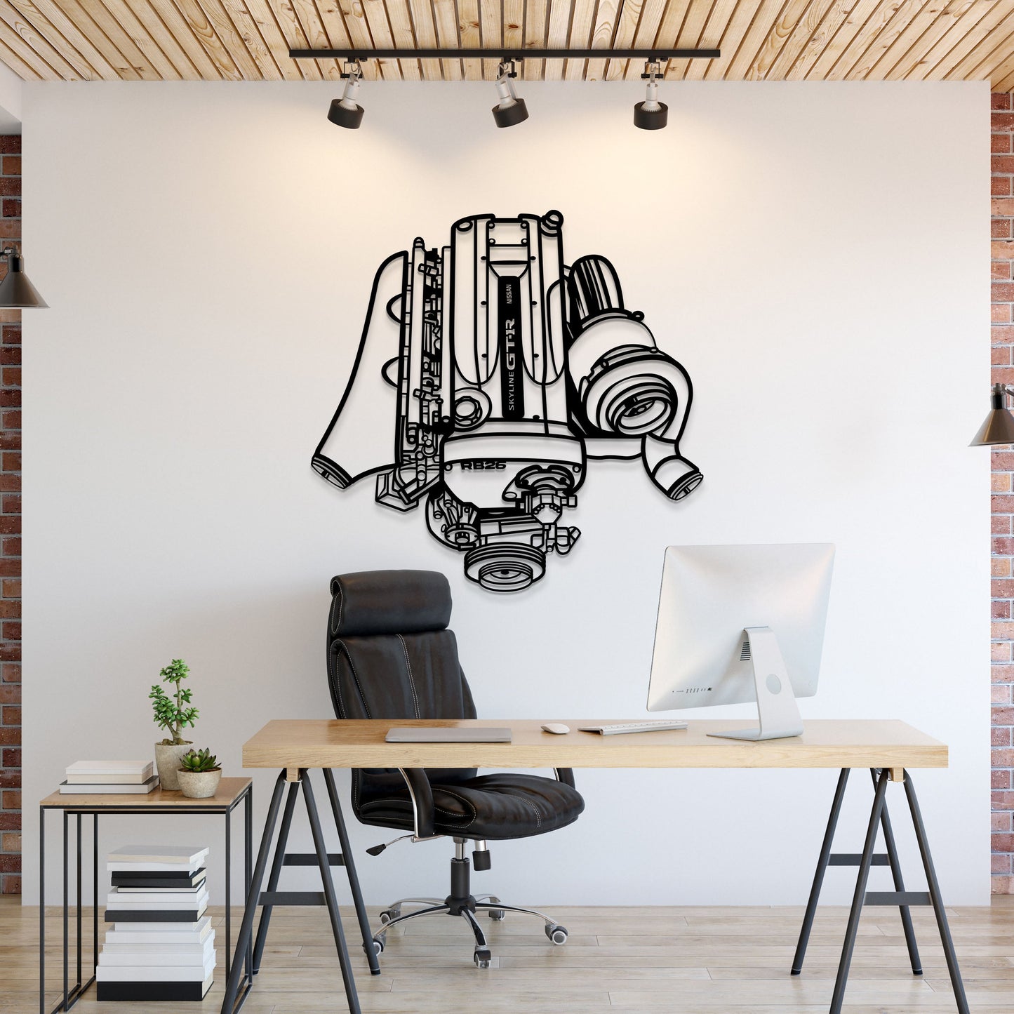 RB26 DETT Metal Engine Block Wall Art - MTEB-0007 - MTEB-0007B99-sku-47014514393327-sku-47014514426095- DRIVEN - 1