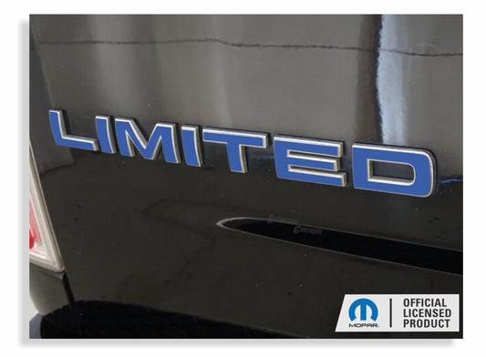 LIMITED Tailgate Emblem Overlay Decal - 2014-2015 Ram Laramie Limited - sku-42840633311419-sku-42840633376955-sku-42840633344187-sku-42840633409723-sku-42840633442491- DRIVEN - 2