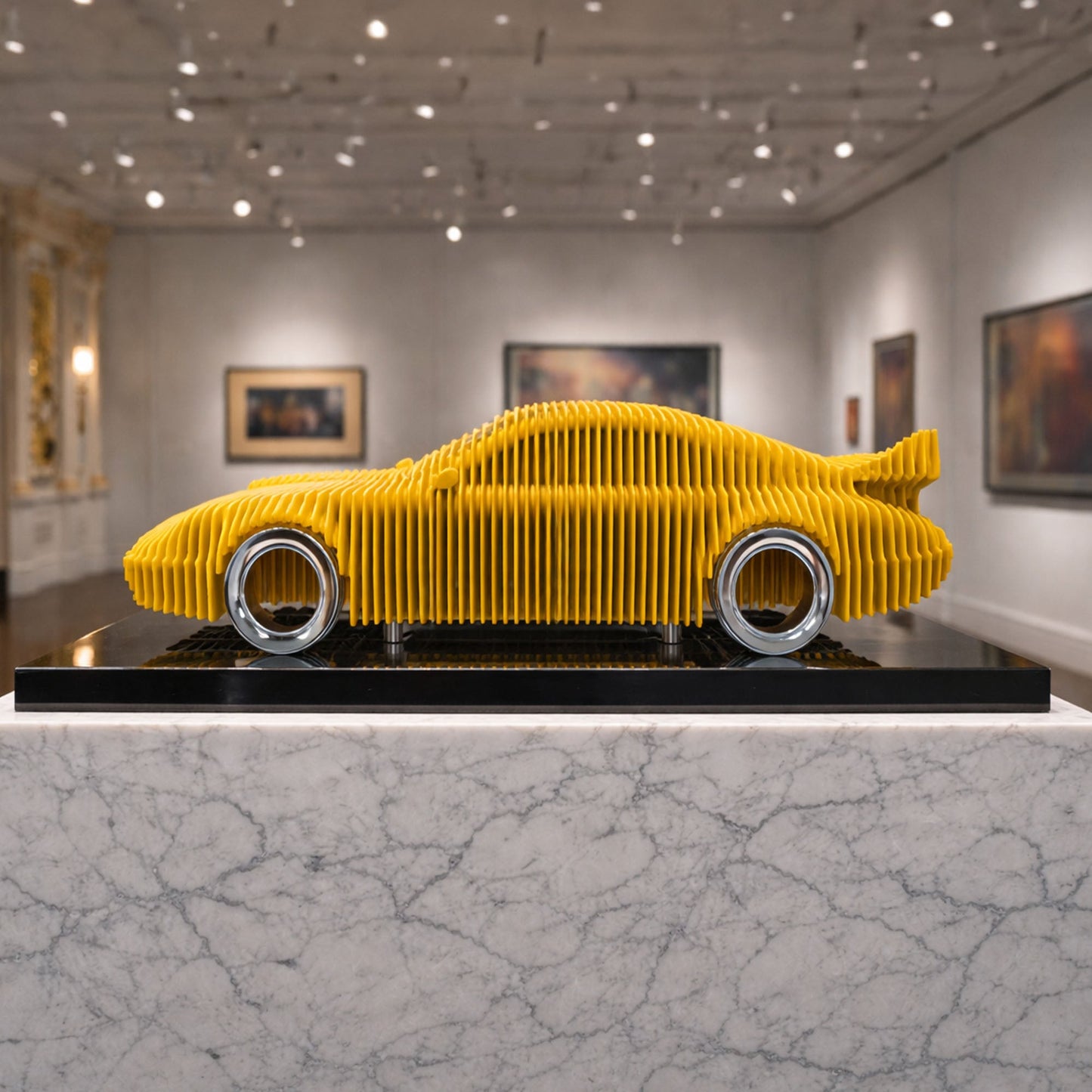 911 Metal Car Sculpture - MT1496 - sku-47377289019631- DRIVEN - 4