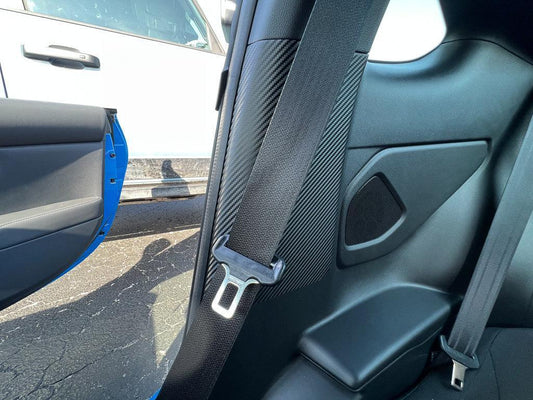 Seatbelt Trim Protector 3D Carbon Overlays - 2022 BRZ / GR86 - 22BRZSBELT-3DB- DRIVEN - 2
