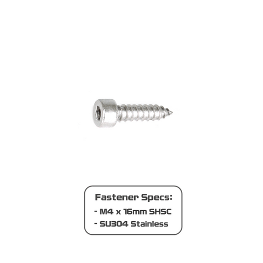 ZSPEC M4x16mm Coarse Socket-Cap SHSC Fasteners, Stainless, 10-Pack - ZSD-566776- DRIVEN - 2