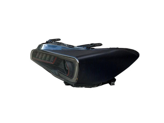 Special Edition Dark Smoke Carbon Fiber SubiSpeed Headlight Overlays - 2015-2021 WRX / STI - 15WRXSBSHLCB- DRIVEN - 2