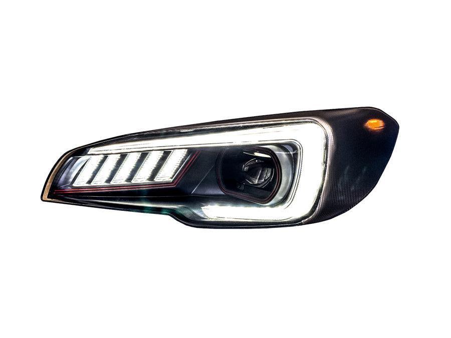 Special Edition Dark Smoke Carbon Fiber SubiSpeed Headlight Overlays - 2015-2021 WRX / STI - 15WRXSBSHLCB- DRIVEN - 3