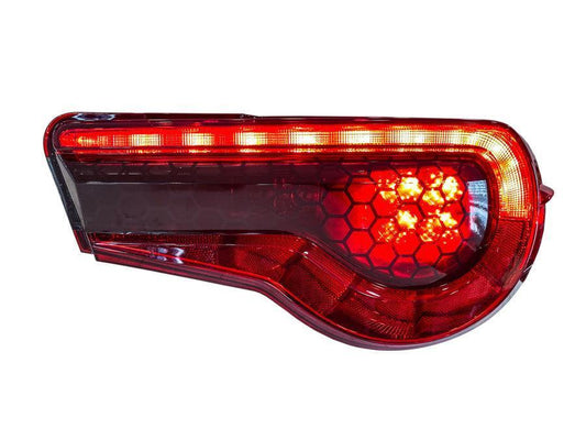 Special Edition Dark Smoke Honeycomb Tail Light Overlays - 2017-2021 Toyota 86 / Subaru BRZ - 1786TLDSHC- DRIVEN - 2
