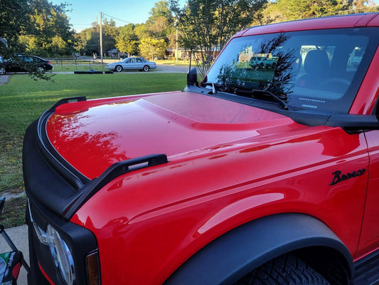 Stealth Clear Moab Topographic Map Hood Overlay - 2021+ Bronco - 21BRONCOTOPOCL-MB-21BRONCOTOPOCL-MBX2- DRIVEN - 2