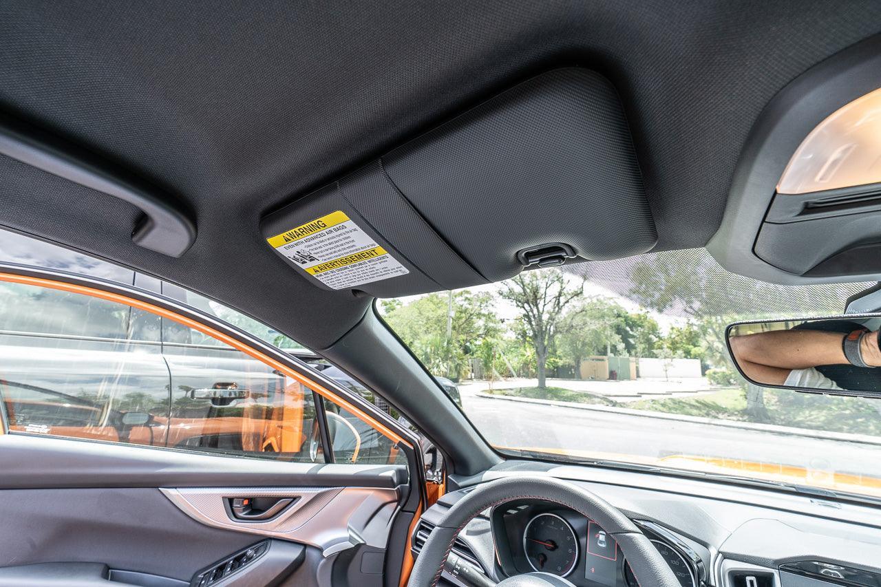 Sun Visor Warning Overlays fits 2022+ WRX / BRZ - 22WRXUNV-MB-22WRXUNV-3DB- DRIVEN - 7