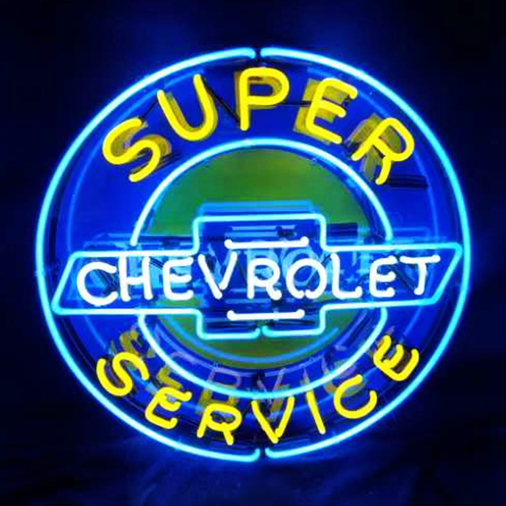 Super Chevrolet Service Neon Signs Light - ME134B- DRIVEN - 2