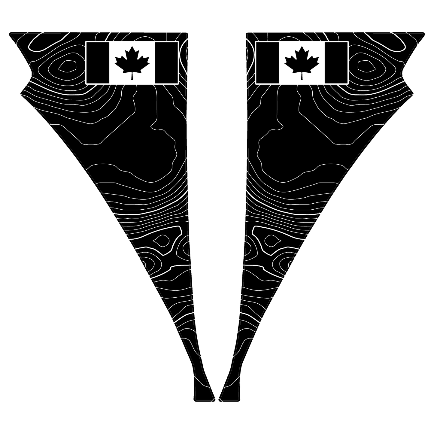 Topo American Flag Fender Overlays (Clear) - 2022+ Bronco Raptor - 22BRAPAFTOPOCLAM-M-22BRAPAFTOPOCLCA-M-22BRAPAFTOPOCLNF-M-22BRAPAFTOPOCLAM-G-22BRAPAFTOPOCLCA-G- DRIVEN - 18