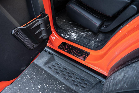 Topo Door Sill Protectors - 2021+ Bronco 2/4 Door - 21BRONCOPSDS-4TOPO-21BRONCOPSDS-4TOPO.BOL-21BRONCOPSDS-2TOPO-21BRONCOPSDS-2TOPO.BOL- DRIVEN - 2