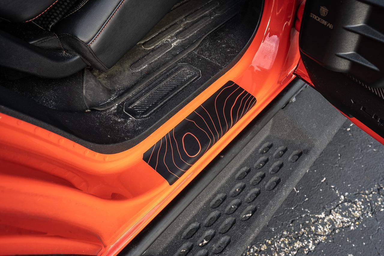 Topo Door Sill Protectors - 2021+ Bronco 2/4 Door - 21BRONCOPSDS-4TOPO-21BRONCOPSDS-4TOPO.BOL-21BRONCOPSDS-2TOPO-21BRONCOPSDS-2TOPO.BOL- DRIVEN - 5