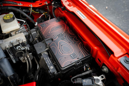 Topo Fuse Box Cover Overlay - 2021+ Bronco / 2024+ Ranger - 21BRONCOFUSECVR-3D-21BRONCOFUSECVR-COT-21BRONCOFUSECVR-BOT-21BRONCOFUSECVR-CGT-21BRONCOFUSECVR-CYOT- DRIVEN - 2