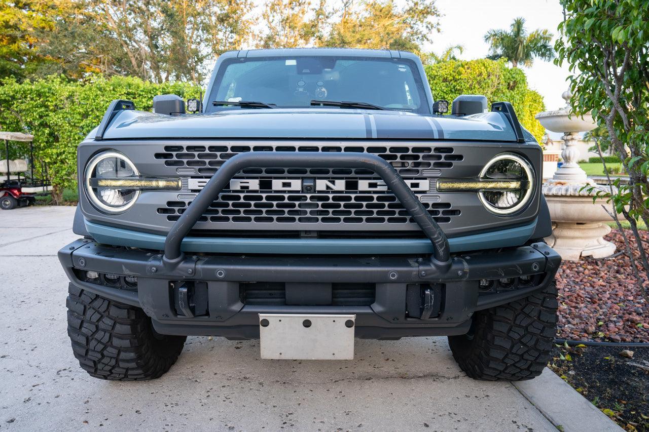 Topo Signature DRL Bar Overlays (Printed Series) - 2021+ Bronco (Signature Headlights) - 21BRNCODRLPT-TOPST- DRIVEN - 9