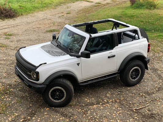 Topographic Map Hood Overlay - 2021+ Bronco - 21BRONCOTOPOHD-MB-21BRONCOTOPOHD-MBX2-21BRONCOTOPOHD-GB-21BRONCOTOPOHD-GBX2-21BRONCOTOPOHD-3DB- DRIVEN - 2