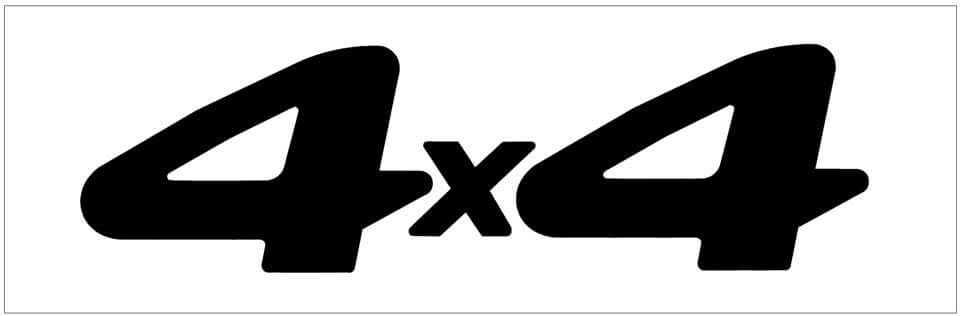 Ford Truck 4x4 Decal - 3.5" x 12" - TR051-BK-1-TR051-BK-2- DRIVEN - 1