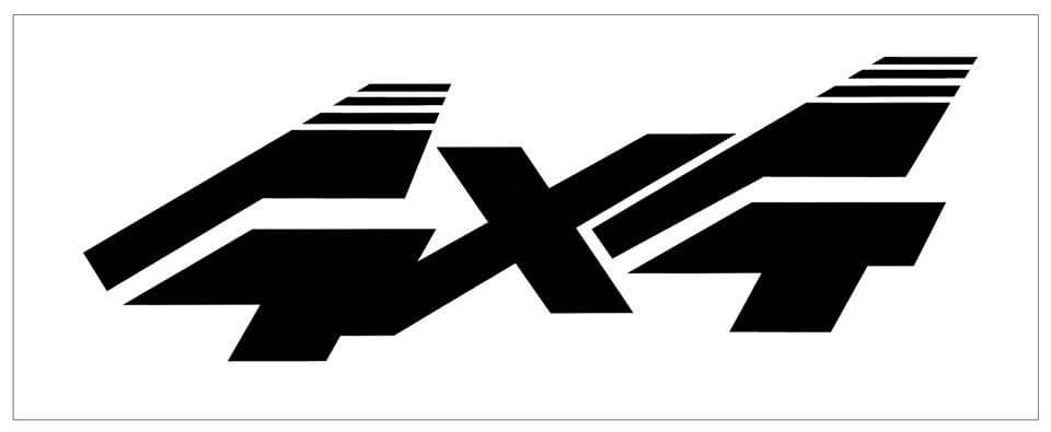 Ford Truck 4x4 Decal - 4" x 12" - TR087-BK-1-TR087-BK-2- DRIVEN - 1