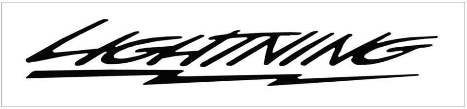 Ford Lightning Windshield Decal - 3.75" x 24" - TR221-SL-1-TR221-SL-2- DRIVEN - 1