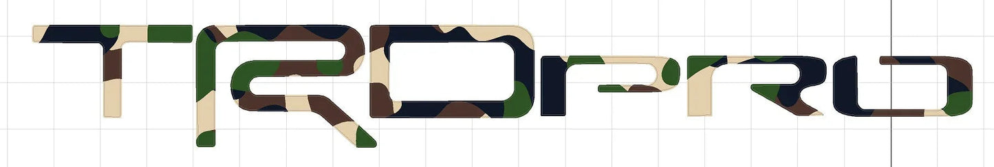 TRD PRO Rear Hatch Liftgate Emblem Inlays - 2025+ 4Runner TRD Pro - 254RUN-TPRO-RWB-254RUN-TPRO-RD-254RUN-TPRO-WH-254RUN-TPRO-MB-254RUN-TPRO-EVG- DRIVEN - 2