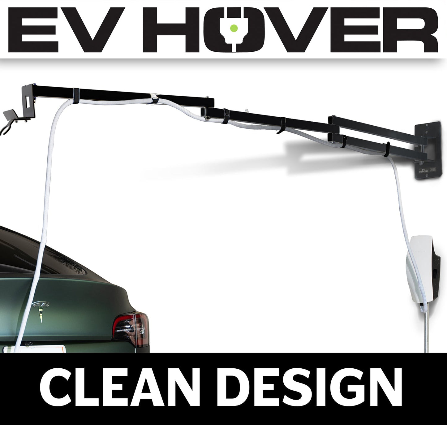 White Braided EV Charging Cable Wrap Sleeve, Self-Wrapping - EVH-CBLWRP-236in-WHT-EVH-CBLWRP-394in-WHT- DRIVEN - 11