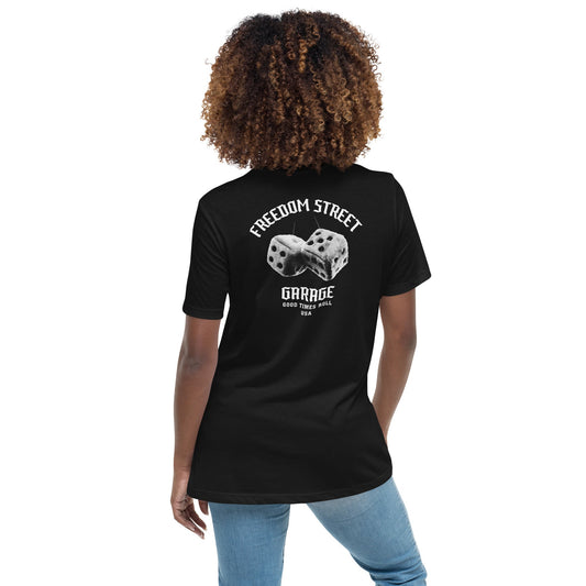 Women's Dice Roll Relaxed T-Shirt - 5005965_10187-5005965_10188-5005965_10189-5005965_10190-5005965_10191- DRIVEN - 2