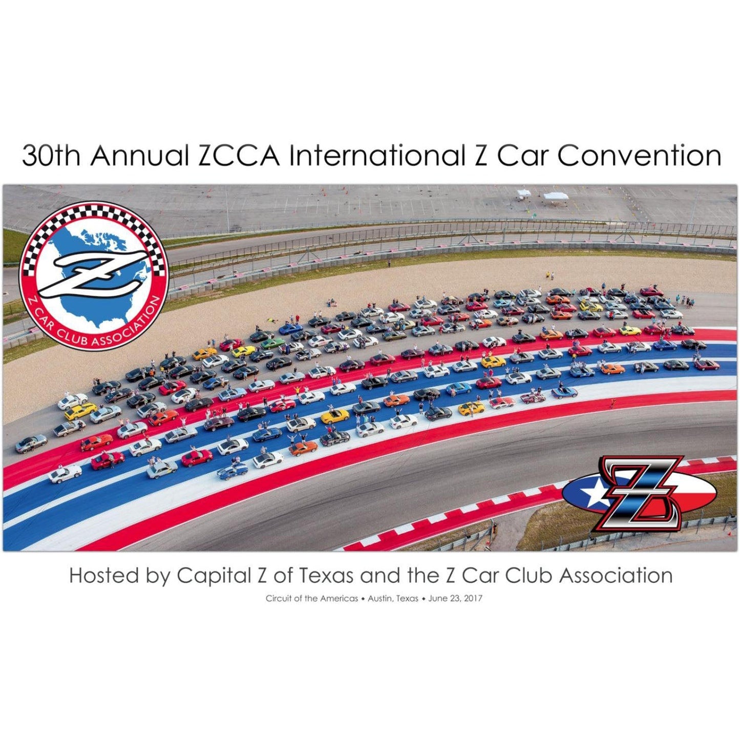 ZCON 2017 "Circuit of the Americas" on-track photo - Austin, TX - 20" x 30" Size - ZSD-187339- DRIVEN - 1