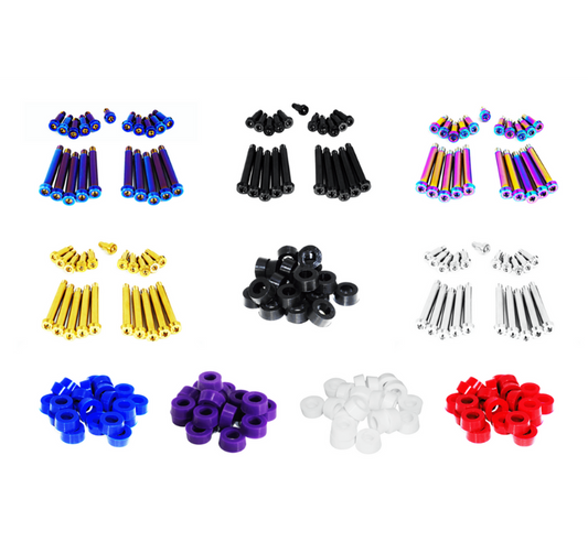 ZSPEC Shoulder-Bolt Timing Covers Fasteners w/ Bushings, Nissan 300zx Z32, Titanium - ZSD-569395-ZSD-569401-ZSD-569418-ZSD-569425-ZSD-569432- DRIVEN - 2