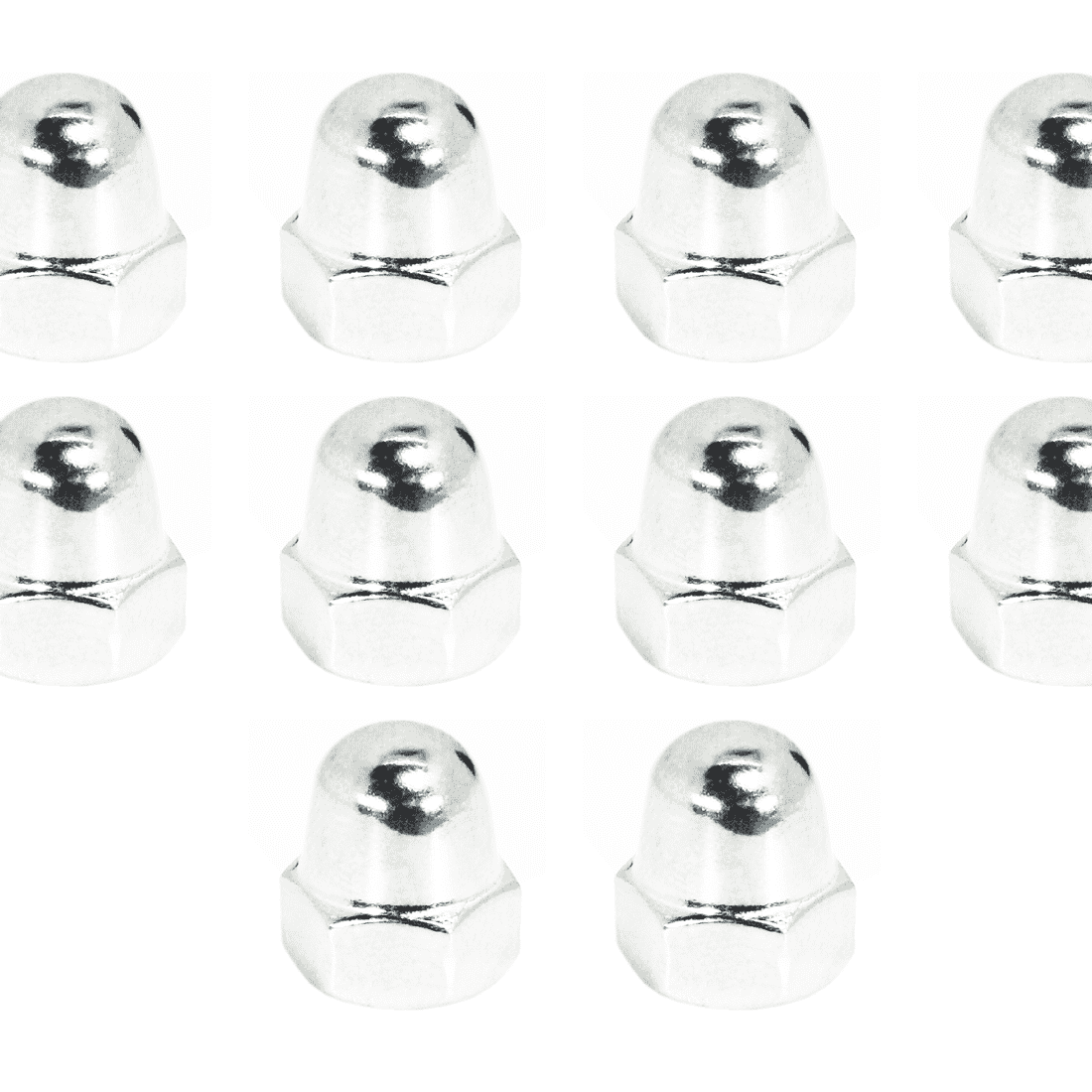 ZSPEC M8-1.25 Acorn Nuts , SUS304 Stainless Steel, 10-Pack - ZSD-005053- DRIVEN - 1