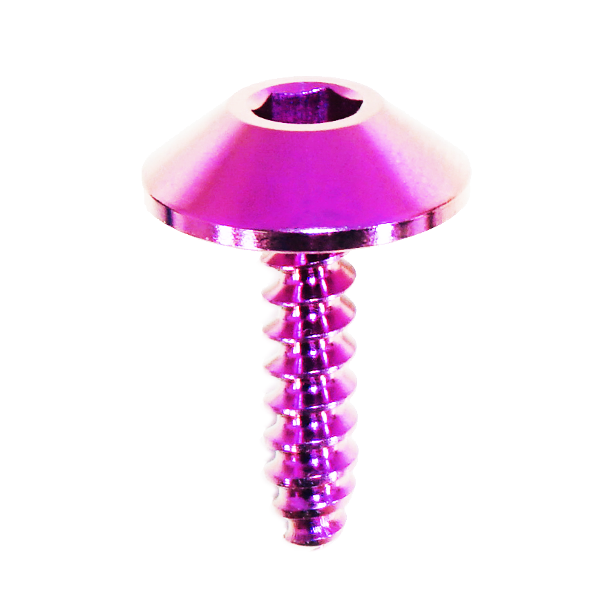ZSPEC Angled Coarse M4x16mm Fastener, Titanium Grade-5, per Each - ZSD-201677-ZSD-201684-ZSD-201691-ZSD-201707-ZSD-201714- DRIVEN - 6
