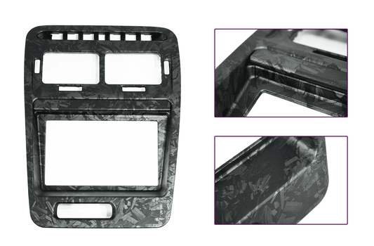ZSPEC LHD Hydro-Dipped Double-Din Radio Bezel w/Brackets, Nissan Z32 300zx - ZSD-010408-ZSD-010415-ZSD-010422- DRIVEN - 2