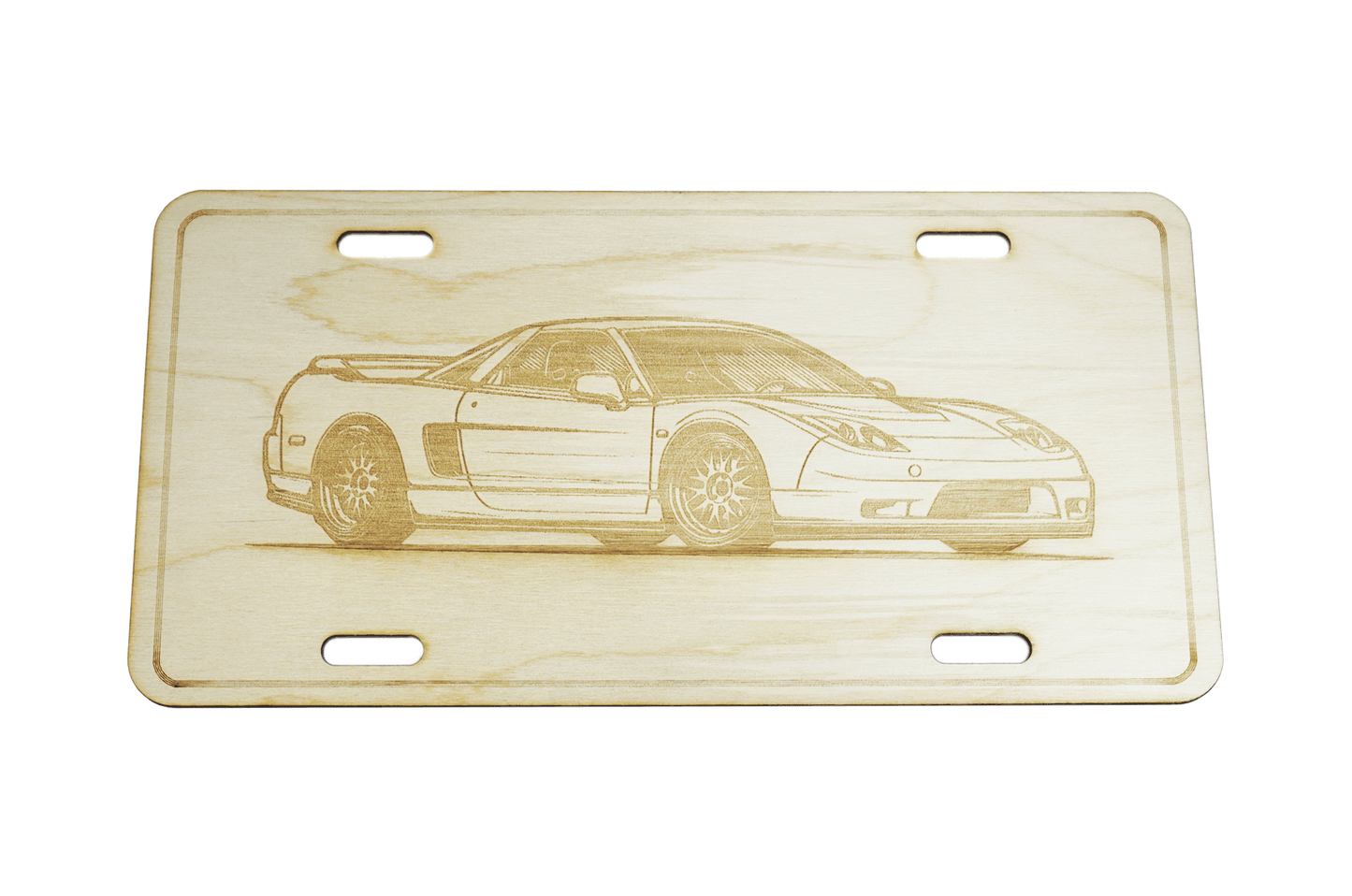 ZSPEC Acura NSX Sports Car License Plate, Birch, Ornament for Office, Garage or Man-Cave - ZSD-188701- DRIVEN - 1