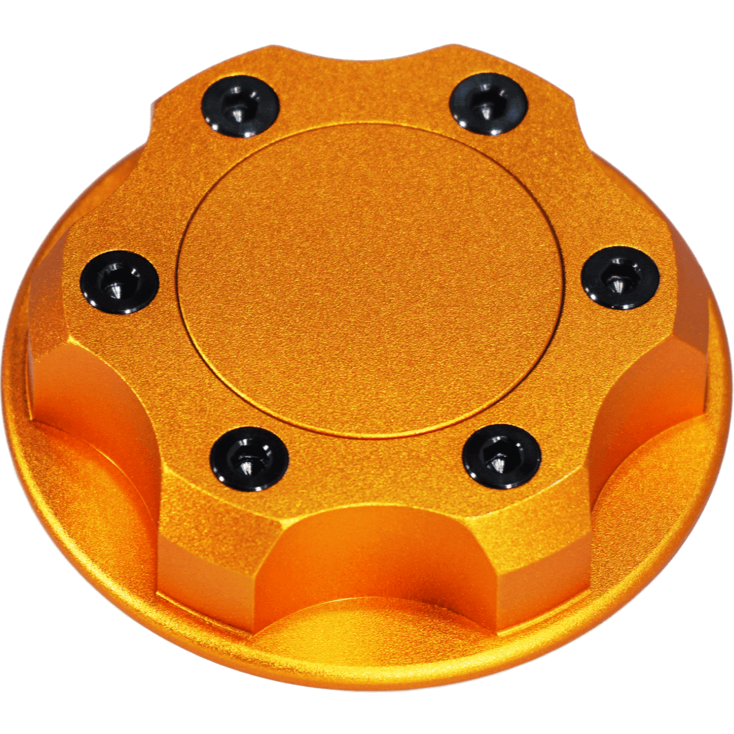 ZSPEC Billet Oil Filler Cap for Nissan/Infiniti/Datsun, Orange-Gold Cap w/Titanium Accents - ZSD-386831-ZSD-386848-ZSD-386855-ZSD-386862-ZSD-386879- DRIVEN - 13