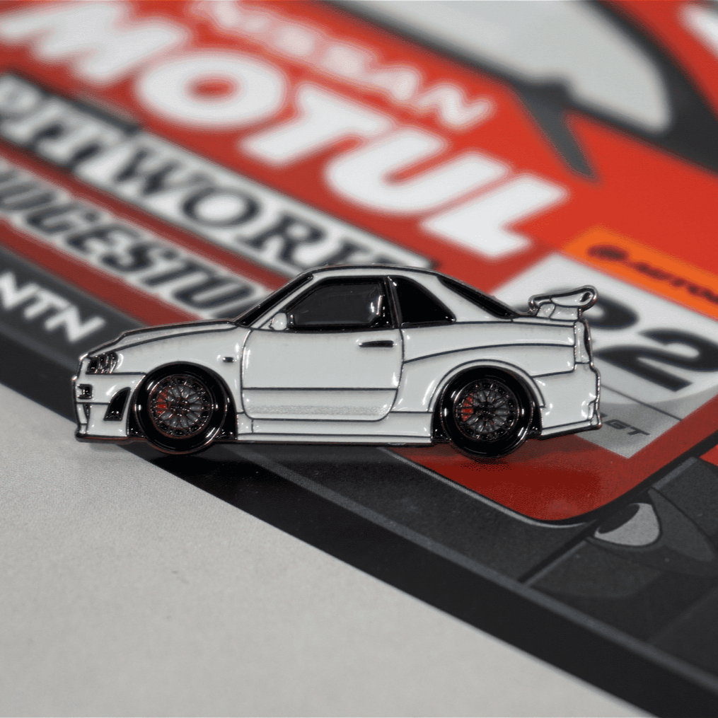 ZSPEC Nissan Skyline GT-R R34 Tribute Lapel / Hat Pin - ZSD-002137-ZSD-002144-ZSD-002151-ZSD-002168- DRIVEN - 11